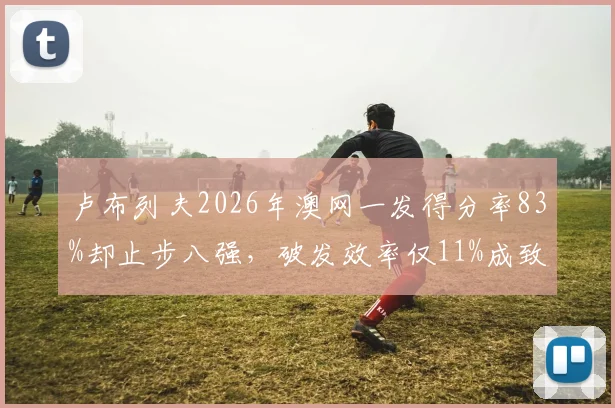 卢布列夫2026年澳网一发得分率83%却止步八强，破发效率仅11%成致命短板